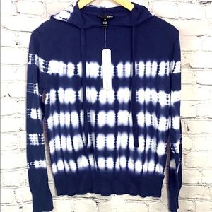 NWT Aqua Brand Tie Dye Knit Hoodie